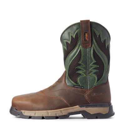 Ariat Work: Rebar Flex Western VentTEK Composite Toe Zapatos de Seguridad Hombre - Marrones (EBVUD23